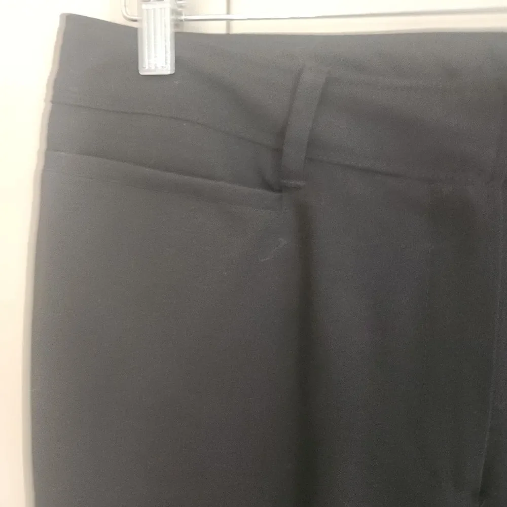 P39 Zac & Rachel black cropped dress pants pockets button detail @ cuffs - Picture 6 of 15